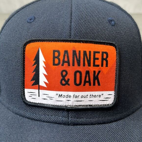 Banner & Oak Hat Alpine Navy Blue "Made for out there" Snapback Cap Adjustable - Picture 7 of 12